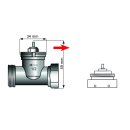 Adapter für Heizungsventil Danfoss RAV, 34 mm mit 4...