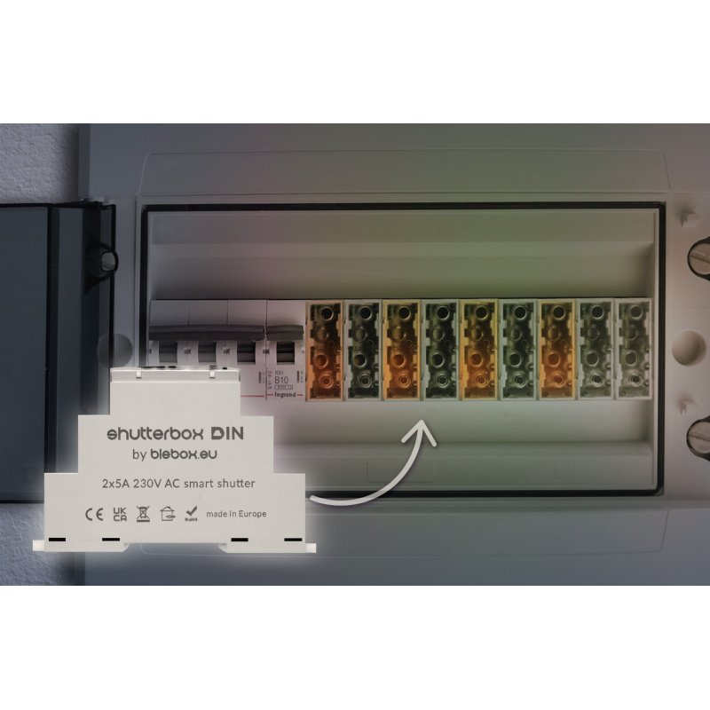 BleBox ShutterBox DIN - 230V WLAN-Rollladensteuerung, 52,90