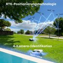 ANTHBOT Genie 600E 4G Connect RTK Vision bis 900m² - KI Mähroboter ohne Begrenzungskabel, Full Frequenzband RTK+4-Kamera-Vision Rasenmäher Roboter