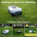 ANTHBOT Genie 600E 4G Connect RTK Vision bis 900m² - KI Mähroboter ohne Begrenzungskabel, Full Frequenzband RTK+4-Kamera-Vision Rasenmäher Roboter