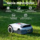 ANTHBOT Genie 600 - KI Drahtloser Mähroboter ohne Begrenzungskabel max. 900m², Full Frequenzband RTK+4-Kamera-Vision Rasenmäher Roboter