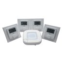 Fußbodenheizungsset Homematic IP Access Point 2 HmIP-HAP2, anthrazit mit 4 Wandthermostaten mit Schaltausgang