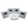 Fußbodenheizungsset Homematic IP Access Point 2 HmIP-HAP2, anthrazit mit 4 Wandthermostaten mit Schaltausgang