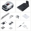 ANTHBOT Genie 800 4G Connect RTK Vision bis 1500m² - KI Mähroboter ohne Begrenzungskabel, Full Frequenzband RTK+4-Kamera-Vision Rasenmäher Roboter