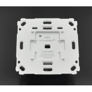 Homematic IP Wandtaster für Markenschalter – 2-fach  HmIP-BRC2-2