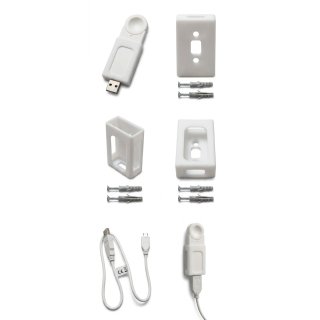 PioTek Plus - Wandhalterung für HmIP-RFUSB, RF-USB-Stick für altern. Steuerung z.B. Raspberrymatic/HomeAssistant