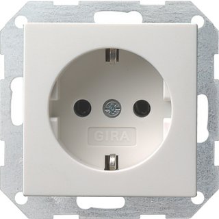 GIRA 55 SCHUKO-Steckdose 018803, 16 A 250 V~ Reinweiß glänzend