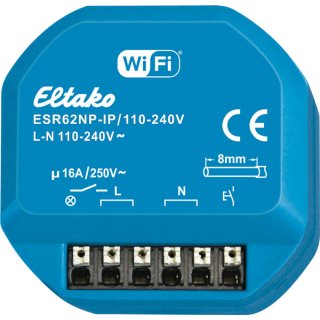 Eltako Stromstoß-Schaltaktor ESR62NP-IP/110-240V 16A - Apple Home - Matter