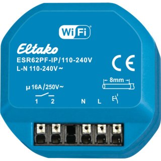 Eltako Stromstoß-Schaltaktor ESR62PF-IP/110-240V 16A potentialfrei - Apple Home - Matter